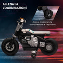 Moto Elettrica per Bambini 6V   Bianca e Nera-5