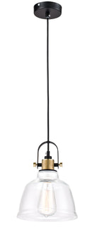 Lampada pendente Pendant in Metallo Irving Nero-1