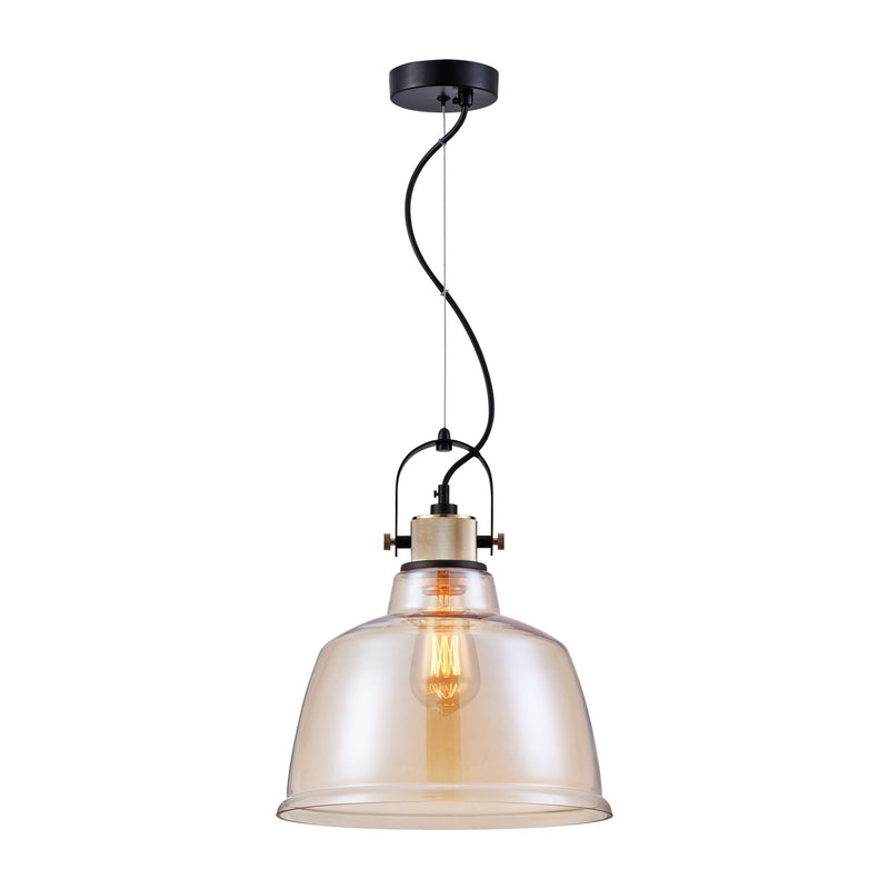 Lampada pendente Pendant in Metallo Irving Nero-1