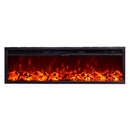 Camino Elettrico da Incasso 40x128x18 cm Effetto Fiamma 1500W Tanzania-2