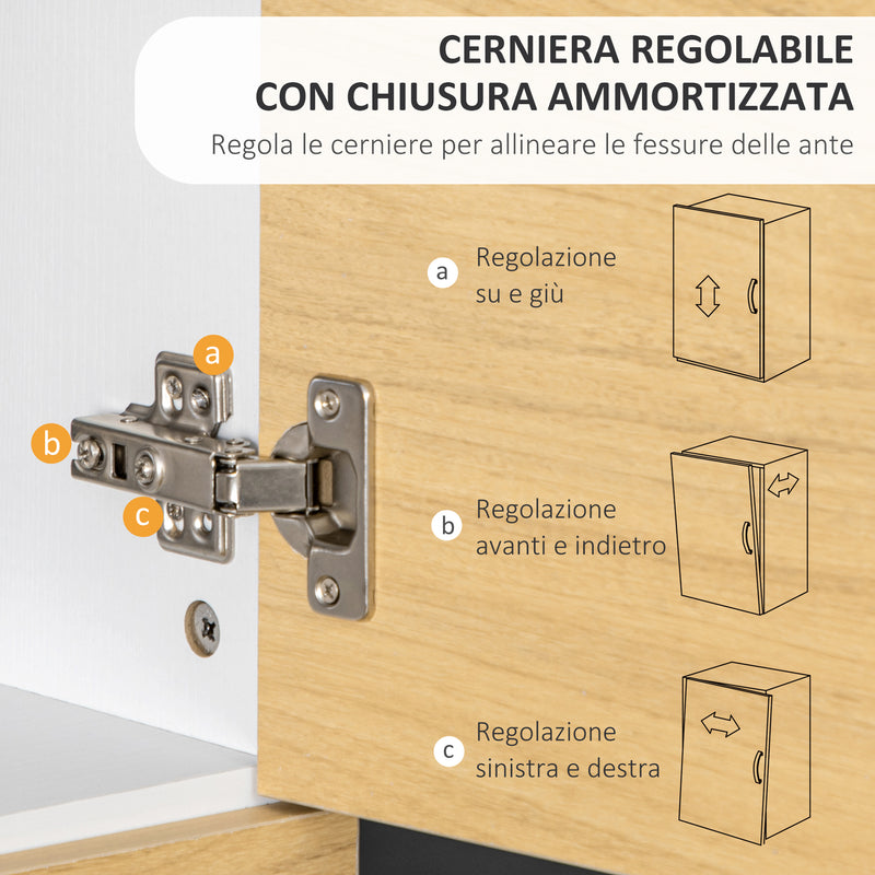 Libreria con Scaffali 5 Ripiani 63x22x166 cm in Legno e Metallo Bianco e  Naturale – acquista su Giordano Shop