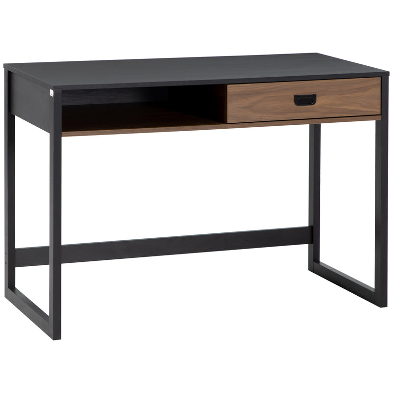 Scrivania da Ufficio 110x50x76 cm in Legno Truciolare Noce e Nero – acquista  su Giordano Shop