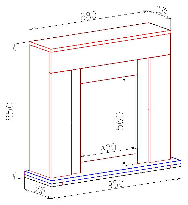 Camino Elettrico da Pavimento 85x95x30 cm Effetto Fiamma 1600W Arthur & Corsica-3