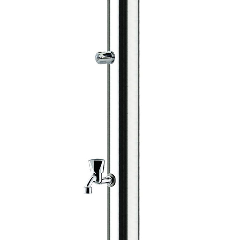 Doccia da Giardino Rubinetto e Lavapiedi ATI Docce UNI-1R Inox Anodizzato-3