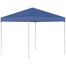 Gazebo Pieghevole da Giardino 2,45x2,45x2,45m in Acciaio e Tessuto Oxford Blu-1