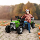 Trattore Elettrico per Bambini 12V con Rimorchio Verde-2