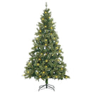 Albero di Natale Artificiale H210 cm 908 Rami con 350 Luci LED Verde-1