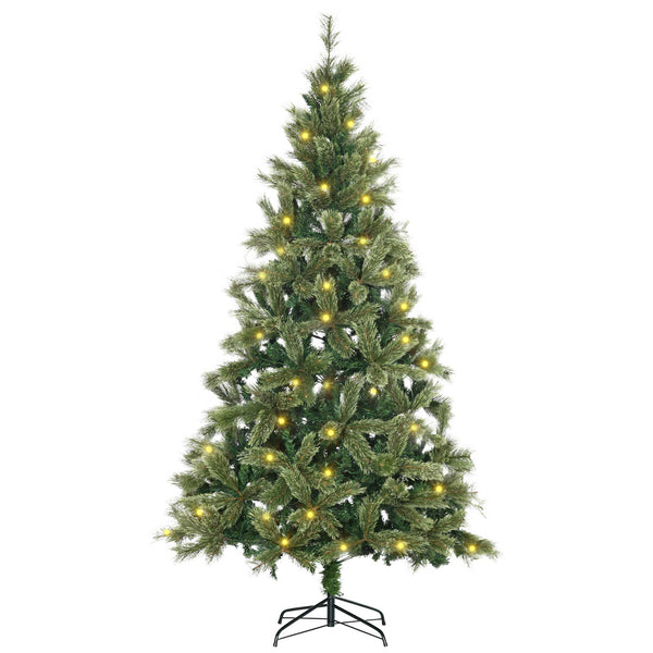 Albero di Natale Artificiale H210 cm 908 Rami con 350 Luci LED Verde online