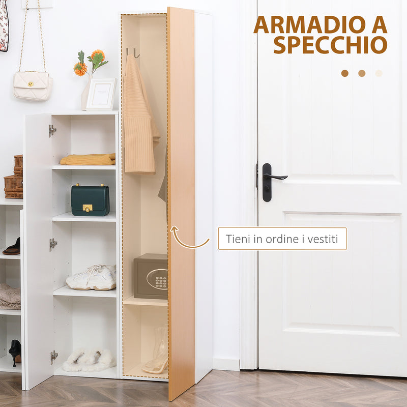 Mobile Ingresso 38,6x37x180 cm in Truciolato e MDF Bianco – acquista su  Giordano Shop