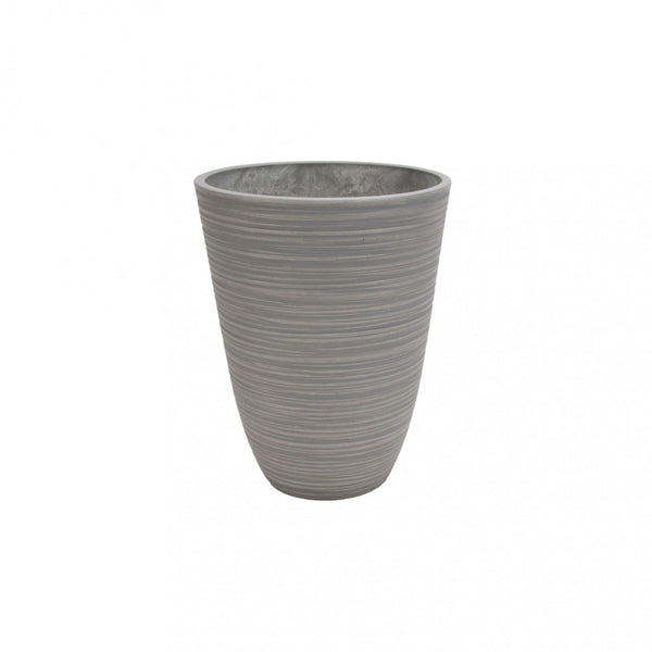 sconto Vaso Medio Anemone Ø29x36 cm in Fibra sintetica Antracite