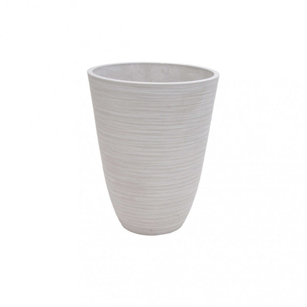 Vaso Medio Anemone Ø29x36 cm in Fibra sintetica Bianco prezzo