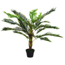 Pianta Artificiale Palma Cycas da Interno e Esterno H123 cm con Vaso Verde-8