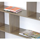 Libreria 12 Ripiani 124x160x24 cm in Legno MDF Rovere Scuro-6