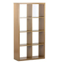 Libreria 8 Ripiani 77x147x30 cm in Legno MDF Effetto Rovere-1