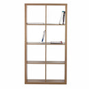 Libreria 8 Ripiani 77x147x30 cm in Legno MDF Effetto Rovere-3