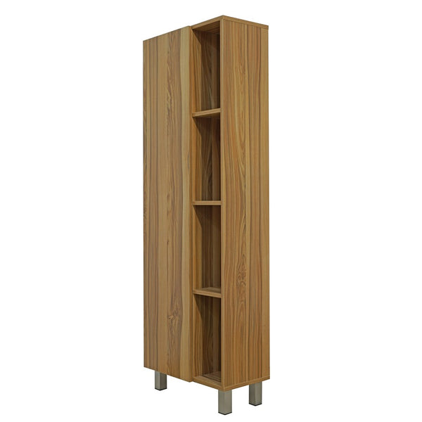 Mobile a Colonna per Bagno 50x140x24 cm 1 Anta 4 Ripiani in Melaminico Legno  Naturale – acquista su Giordano Shop