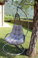 Dondolo Lipari in Wicker Grigio-2