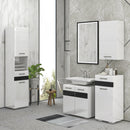 Mobile Sotto Lavabo Bagno 2 Ante 60x36,5x56 cm in MDF Bianco-2