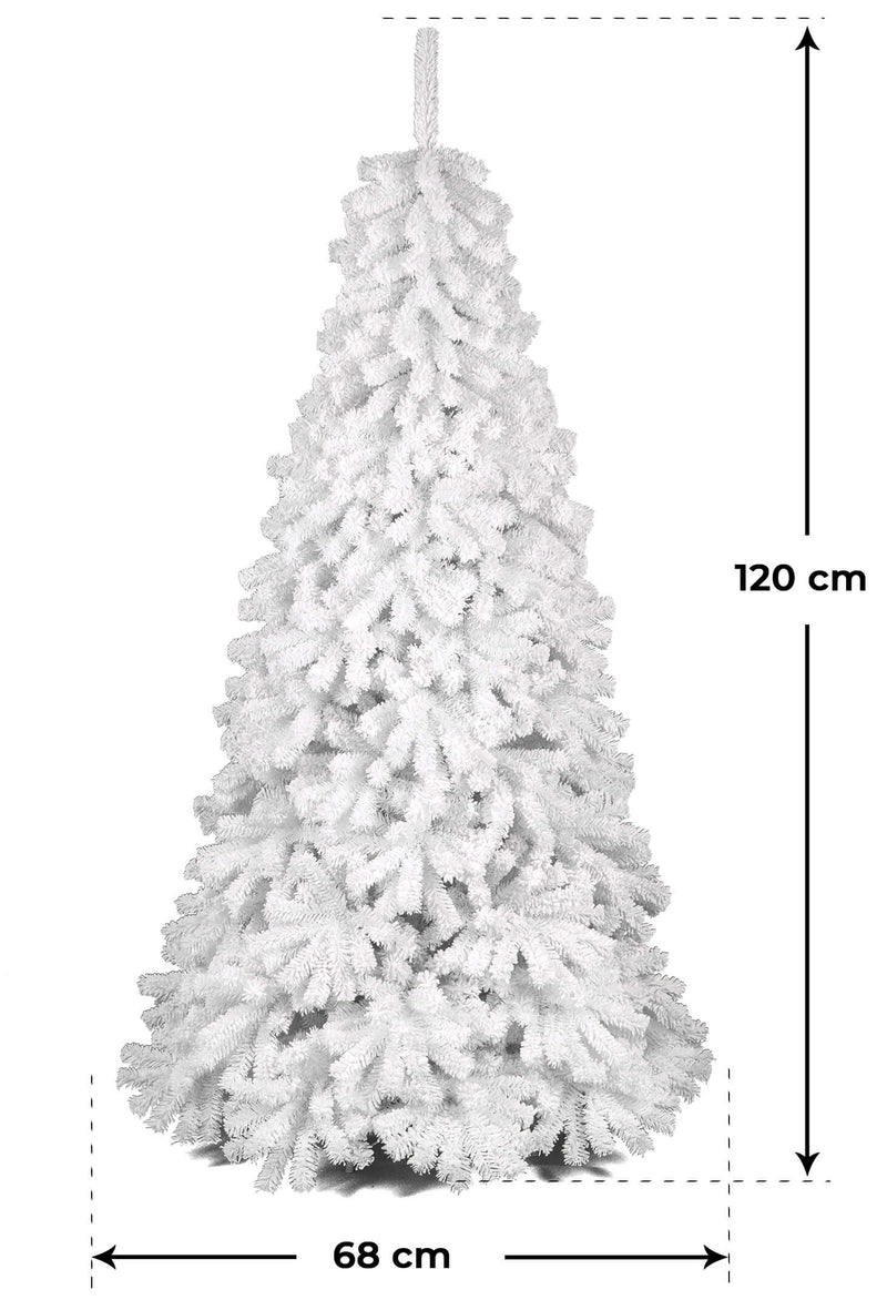 Albero di Natale Artificiale Innevato Xmas Bianco Varie Misure-2