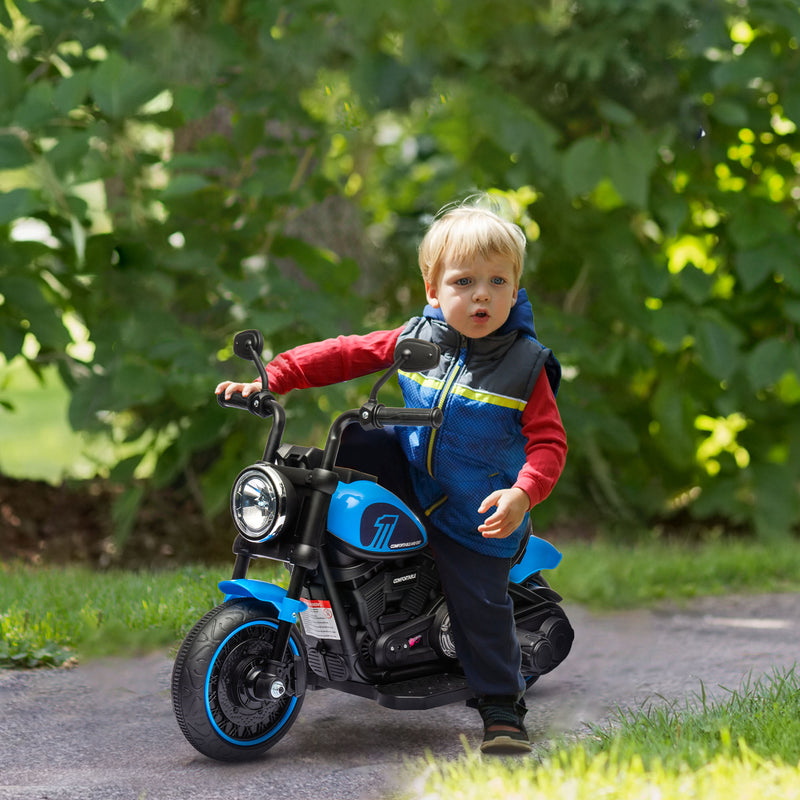 Moto Elettrica per Bambini 6V Blu e Nero – acquista su Giordano Shop