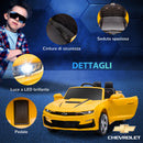 Macchina Elettrica per Bambini 12V Chevrolet Camaro Giallo-8