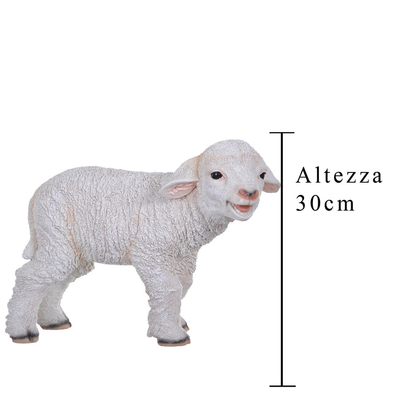 Statuetta Agnello di Resina H 30 cm – acquista su Giordano Shop