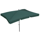 Ombrellone da Giardino in Acciaio 210x130cm Maffei Novara Verde-5