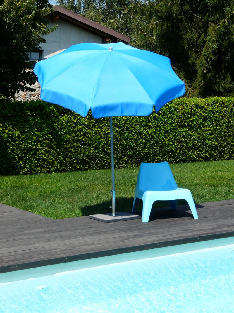 Ombrellone da Giardino in Acciaio Ø200cm Maffei Borgo Blu-5