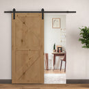 Binario per Porte Scorrevoli con Kit di Accessori Nero 200x4x0.6 cm -2