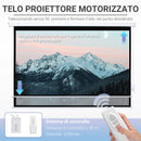 Telo Proiettore 100” 16:9 Portatile 253x7,5x168 cm in PVC e Metallo Bianco-4