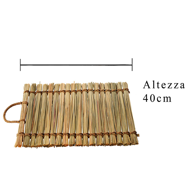 Set 5 Stuoia Sottopiatto in Rattan Misure 40 x 30 cm-2