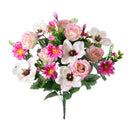 Set 2 Bouquet Artificiali Rose e Magnolia per 18 60 cm-1