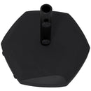 Base per Ombrellone 25kg per Pali da 38-48mm Ø54x46,5 cm in Cemento e Plastica Nero-7