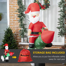 Babbo Natale Gonfiabile 154x76x183 cm con Missile e Luci LED-8