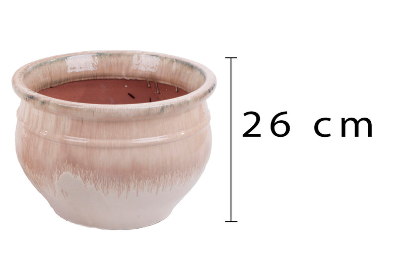Vaso Cachepot in Ceramica Larghezza 36 cm