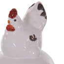 Set 9 Campana in Ceramica con Gallina H 10 cm-3