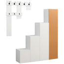 Mobile Ingresso 38,6x37x180 cm in Truciolato e MDF Bianco-1