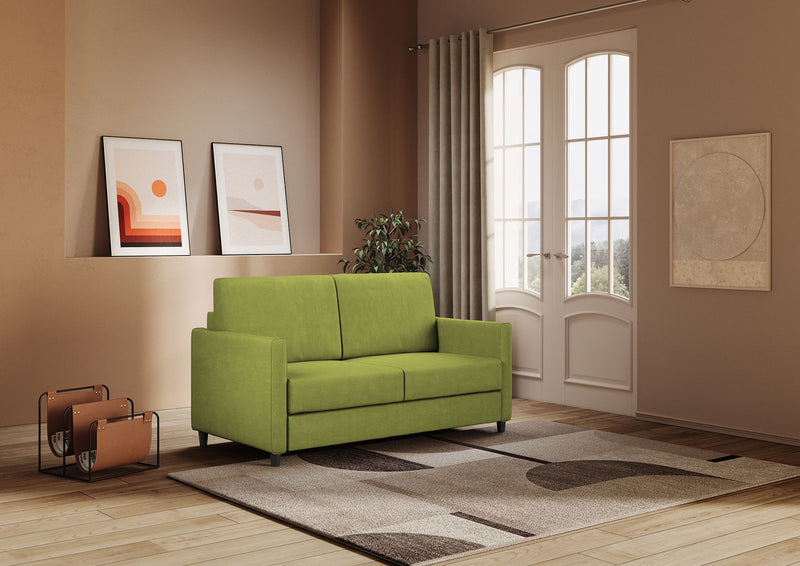 Divano 2 Posti 158x85x85 cm Karay in Tessuto Verde-3