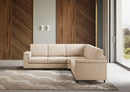 Divano Angolare 5 Posti 246x246x85 cm Marrak in Tessuto Beige-2