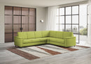 Divano Angolare 6 Posti 286x246x85 cm Marrak in Tessuto Verde-3