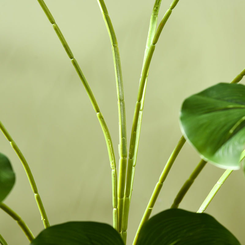 Pianta Artificiale Monstera da Interno e Esterno H180 cm con Vaso Verde-9