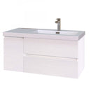 Mobile Bagno Sospeso 100 cm Lavabo e Specchio Bonussi Pegaso Bianco-2