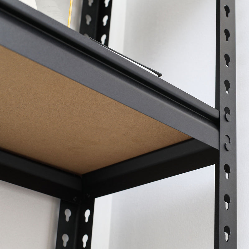 Set 2 Scaffalatura 5 Ripiani in MDF 70x30x167,5 cm Struttura in Acciaio Nero-8