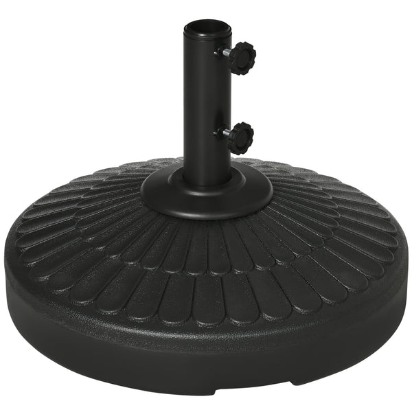 acquista Base per Ombrellone da Giardino Ø48,5x36 cm Palo 38-48 mm  in HDPE Nero