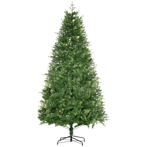 Albero di Natale Artificiale H228 cm 2056 Rami Decorato con Base in Metallo Verde acquista