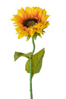 Set 12 Girasoli Artificiali Mini con Foglie 49 cm-1