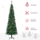 Albero di Natale H195 cm 556 Rami con Pigne Decorative Verde-4