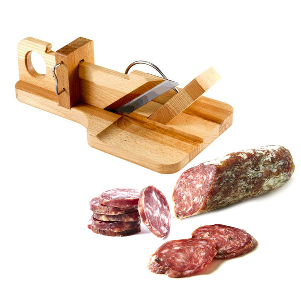 acquista Ghigliottina Affettatutto Affetta Salame Baguette Formaggio Tagliere in Legno