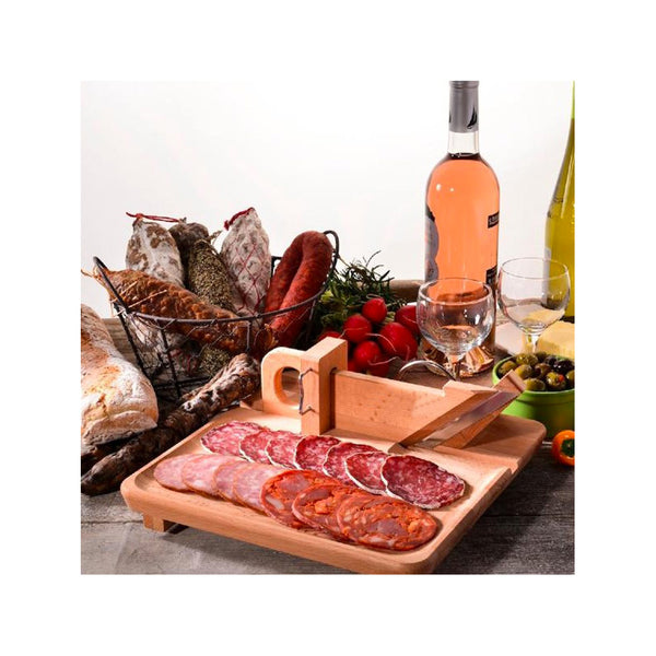 Ghigliottina Affettatutto Affetta Salame Baguette Formaggio con Tagliere in Legno online