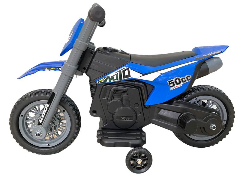 Moto Elettrica per Bambini 6V Motocross Blu – acquista su Giordano Shop